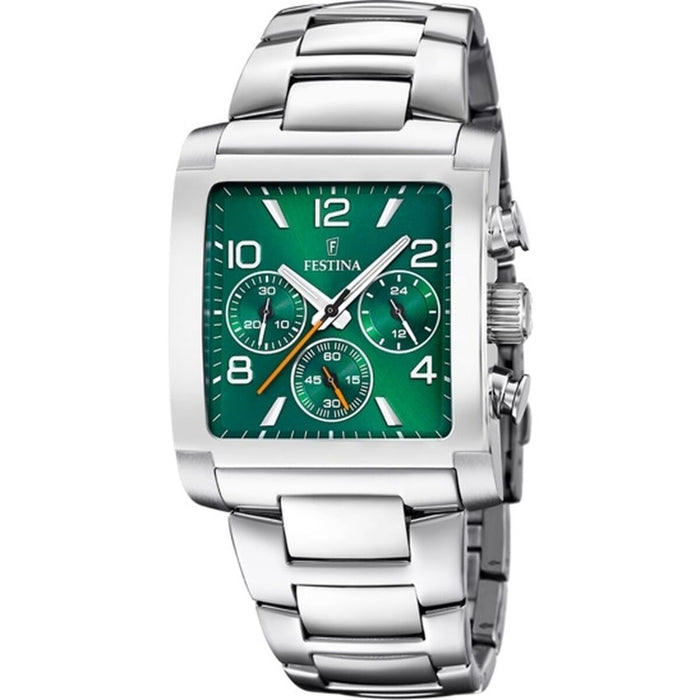 Ceas Bărbați Festina F20652/2 Verde Argintiu