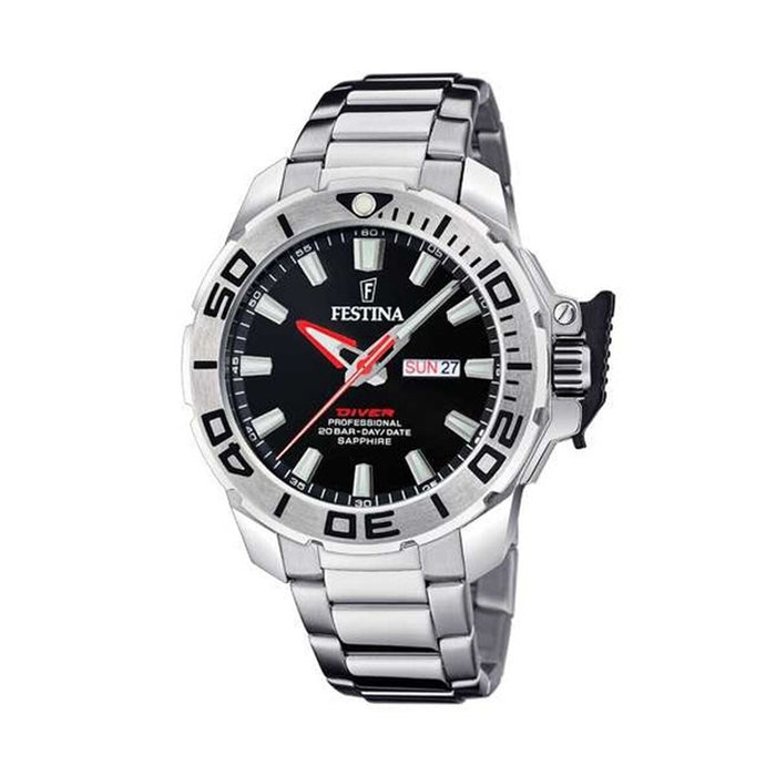 Ceas Bărbați Festina F20665/4 Negru Argintiu (Ø 34 mm)