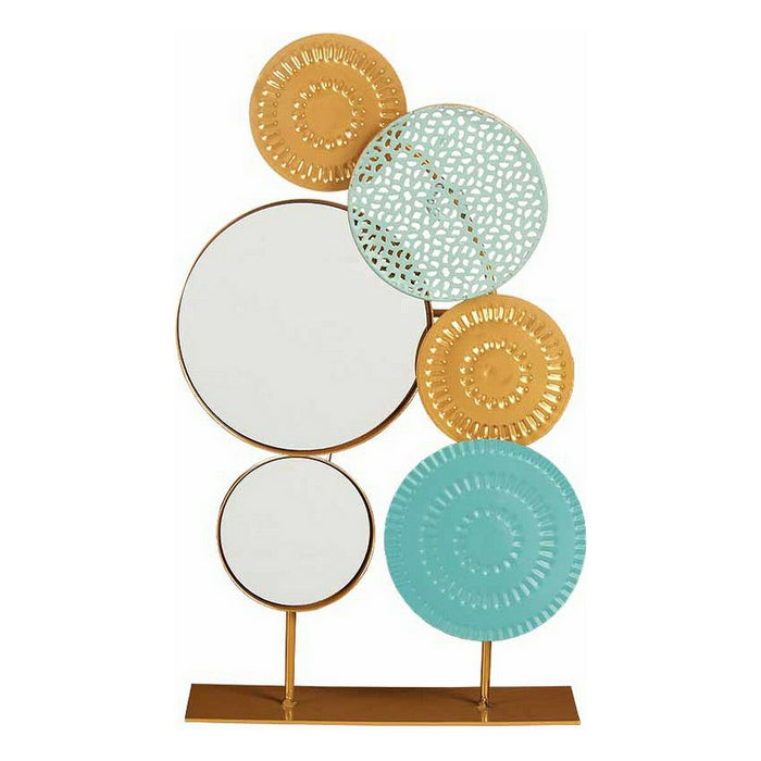 Figură Decorativă Květiny Mural Geam Metal (23 x 35,5 x 8 cm)