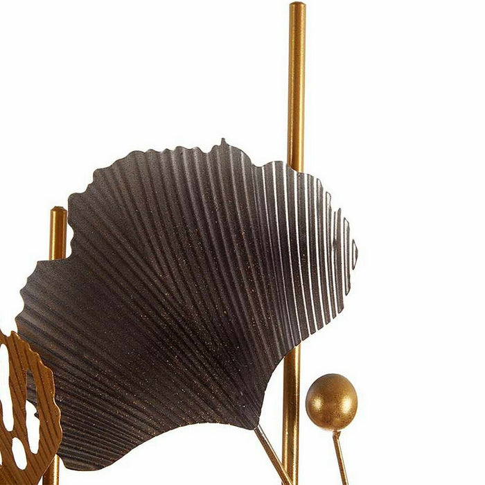 Decorațiune Suspendată Abstract Květiny Mural Metal (63 x 121 x 9,5 cm)