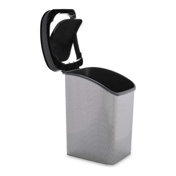 Coș de gunoi pentru hârtie Fibră de carbon Basculantă Plastic Gri închis (27,3 x 43,7 x 34 cm)