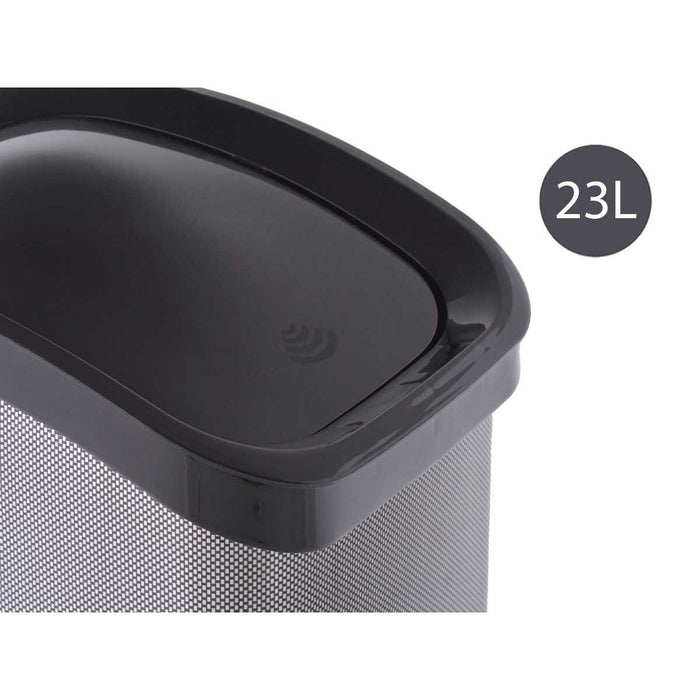 Coș de gunoi pentru hârtie Fibră de carbon Basculantă Plastic Gri închis (27,3 x 43,7 x 34 cm)