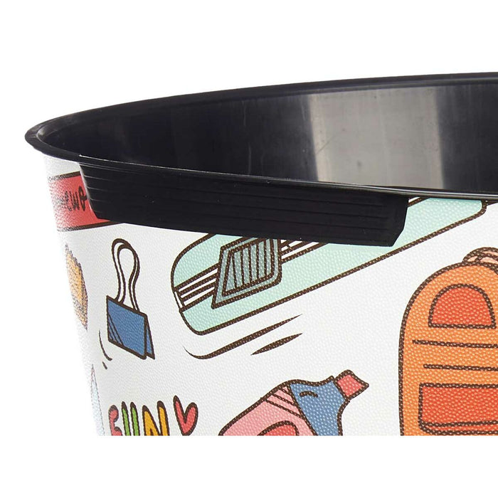 Coș de gunoi pentru hârtie Multicolor Plastic Şcoală 10 L