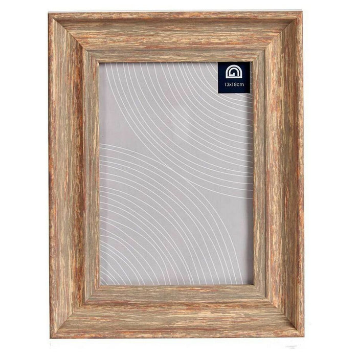 Ramă Foto Cupru 19 x 2 x 24 cm Geam Lemn Maro Plastic