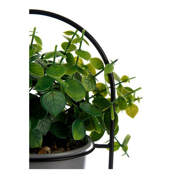Plantă decorativă Gri Cu suport Metal Plastic (14 x 30 x 14 cm)