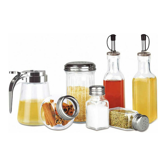 Condiment container set 7 Piese Argintiu Metal