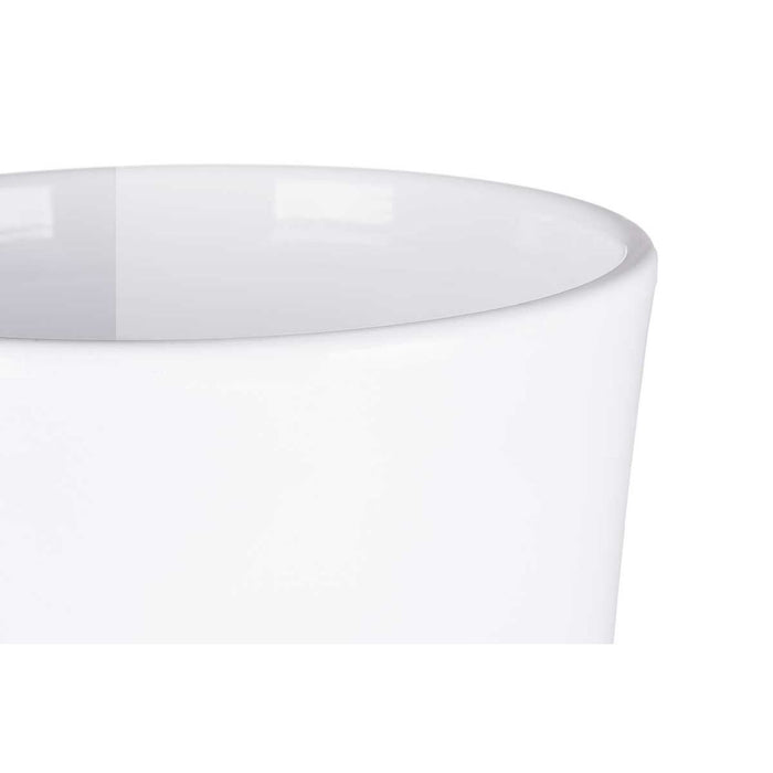 Set de ghivece 2 Piese Ø 22 cm Ø 28 cm Alb Argilă