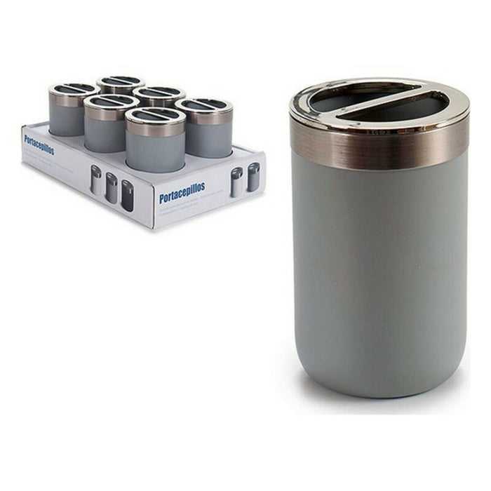 Suport pentru periuțe de dinți Oțel inoxidabil Argintiu Plastic 7,7 x 11,2 x 7,7 cm