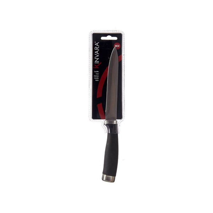 Cuțit de bucătărie Argintiu Negru Oțel inoxidabil Plastic 1,5 x 23,5 x 2,5 cm