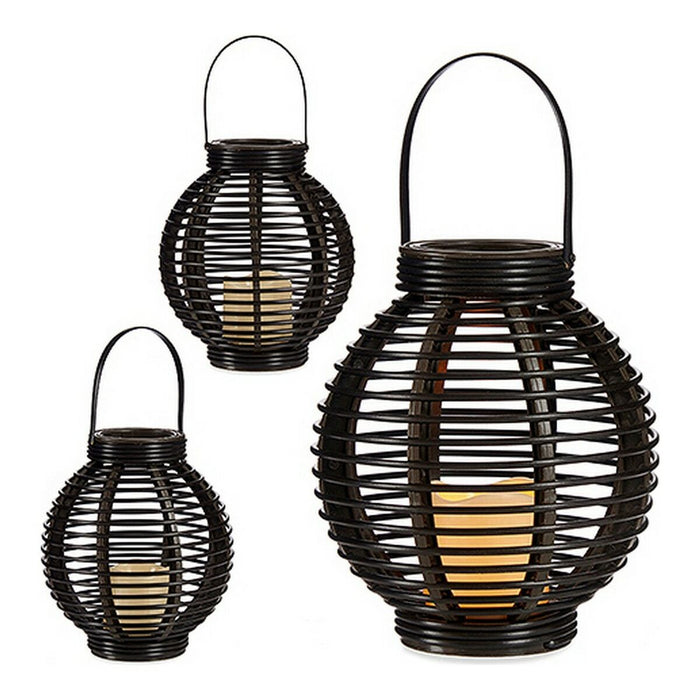 Lucerna Lumânare LED Maro Plastic (21 x 25 x 21 cm)