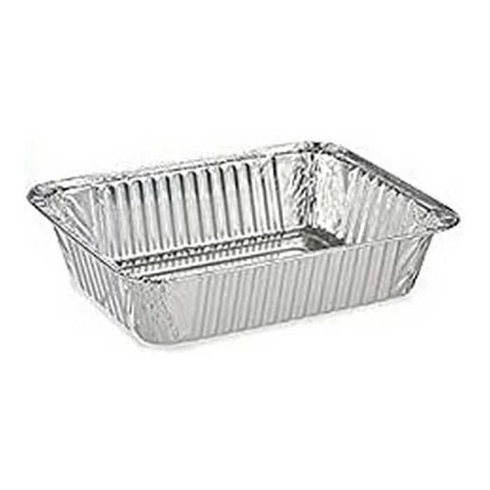 Set de Tăvi Aluminiu Argintiu (15,6 x 5 x 22 cm)