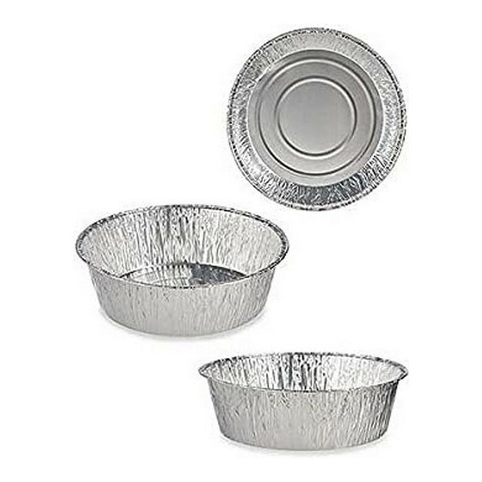 Set de Tăvi Argintiu Aluminiu 25 x 8 x 25 cm (Ø 20 x 7 cm)