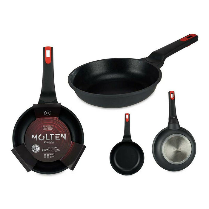 Tigaie Molten Negru Aluminiu (Ø 22 cm)