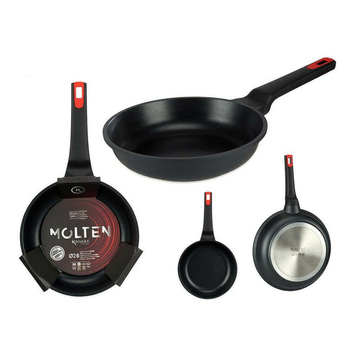 Tigaie Molten Negru Aluminiu (Ø 26 cm)