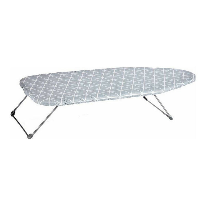 Masă de Călcat Gri Zig-Zag Metal (30,5 x 14 x 74 cm)