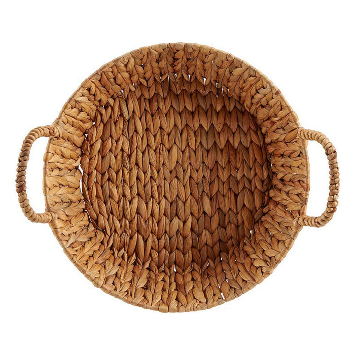 Decorațiune pentru Centrul Mesei Metal Zambilă de apă Cu mânere Maro natural (35,5 x 16,5 x 39 cm)