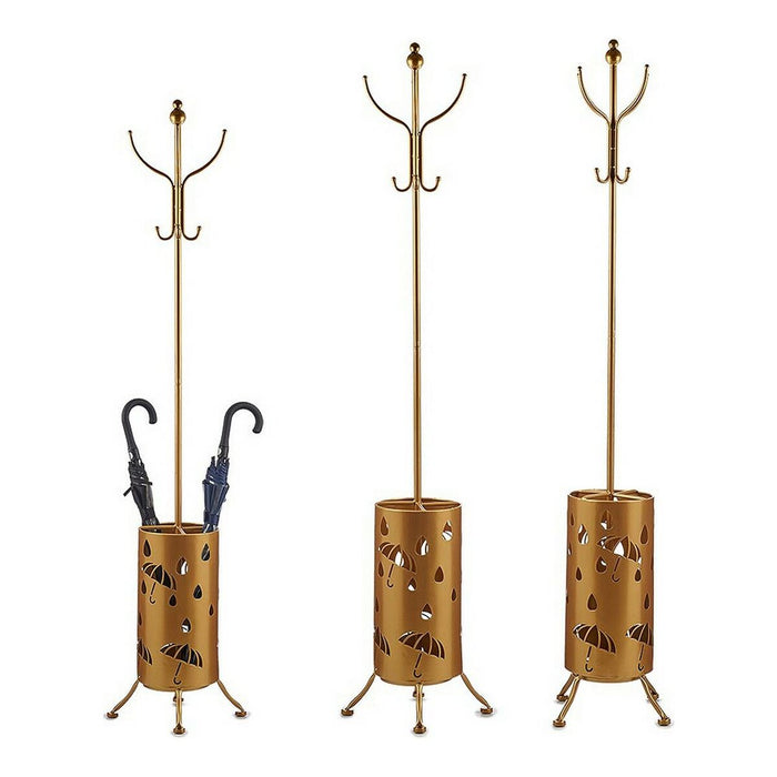 Suport de haine Suport pentru umbrele Auriu* Metal (44 x 185 x 44 cm)