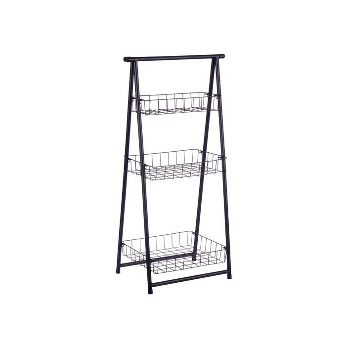 Raft Negru Fier 44 x 31 x 90 cm