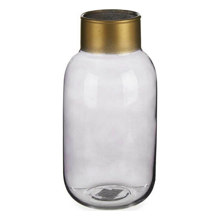 Vază Neted Gri Auriu* Sticlă (11,5 x 24 x 11,5 cm)