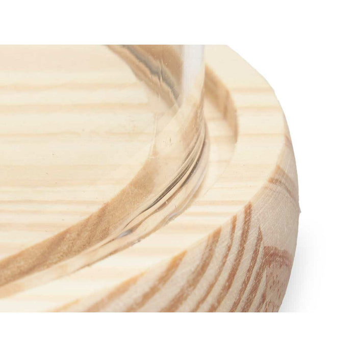 Figură Decorativă Cupolă 15 x 25 x 15 cm Transparent Natural