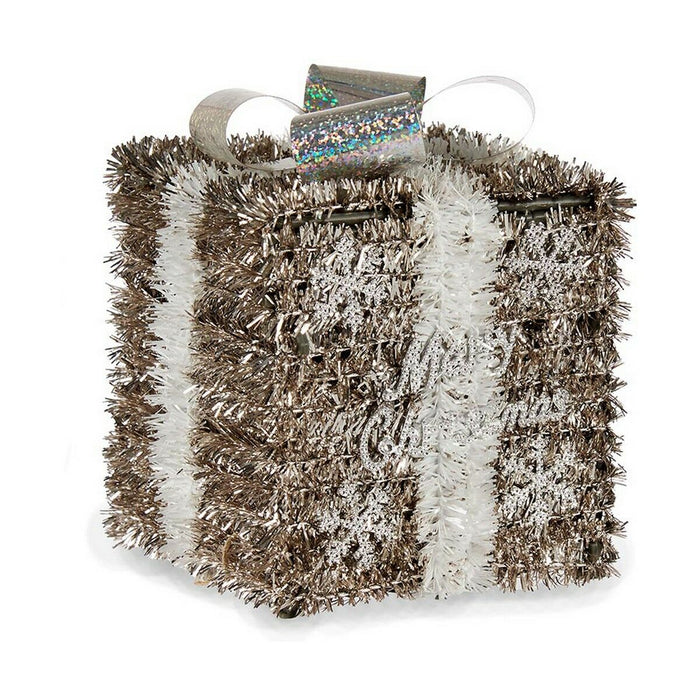 Cutie Cadou champagne Argintiu Auriu* Alb Plastic polipropilenă 13 x 17 x 13 cm