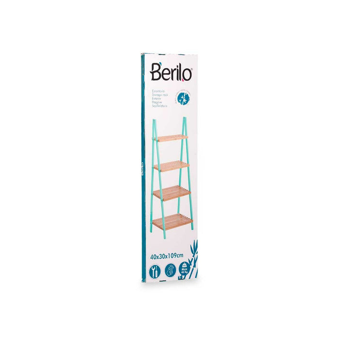 Raft de Baie Natural Mentă Bambus lemn de pin 40 x 109,3 x 30 cm