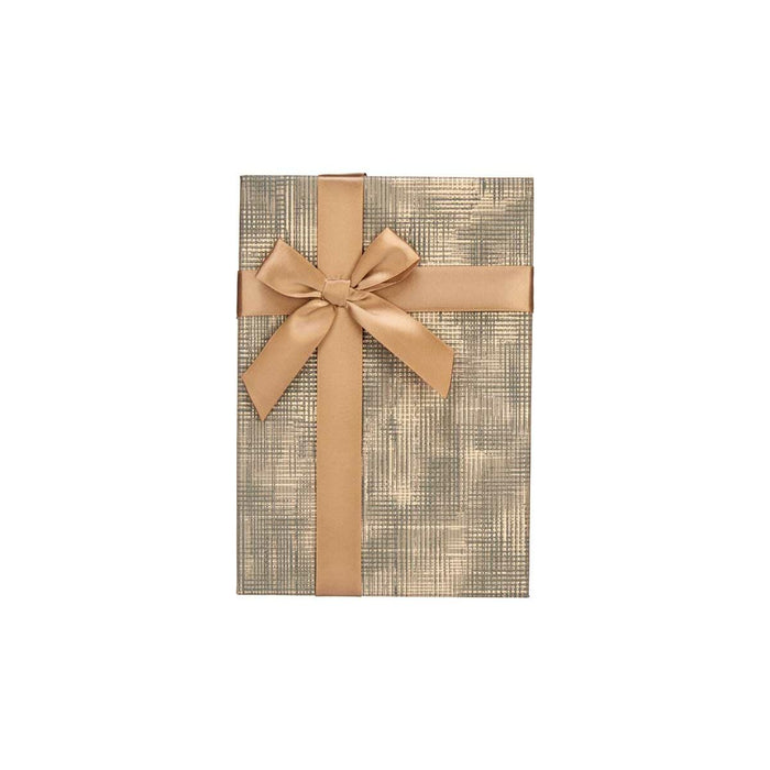 Set de Cutii Decorative Maro Negru Carton Dungi Fundă 3 Piese