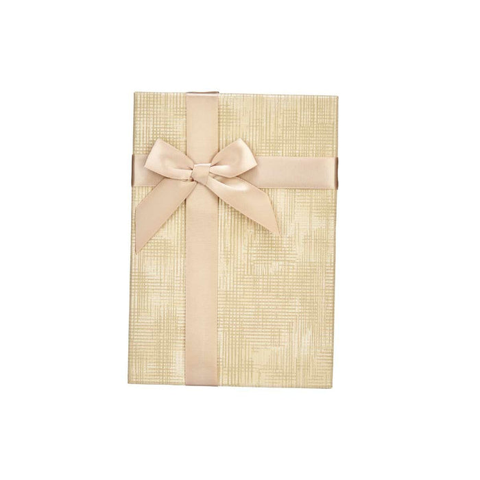 Set de Cutii Decorative Bej Carton Dungi Fundă 3 Piese