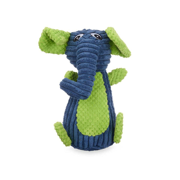 Jucărie pentru câini Albastru Verde Elefant 28 x 14 x 17 cm Jucărie de Pluș cu sunet