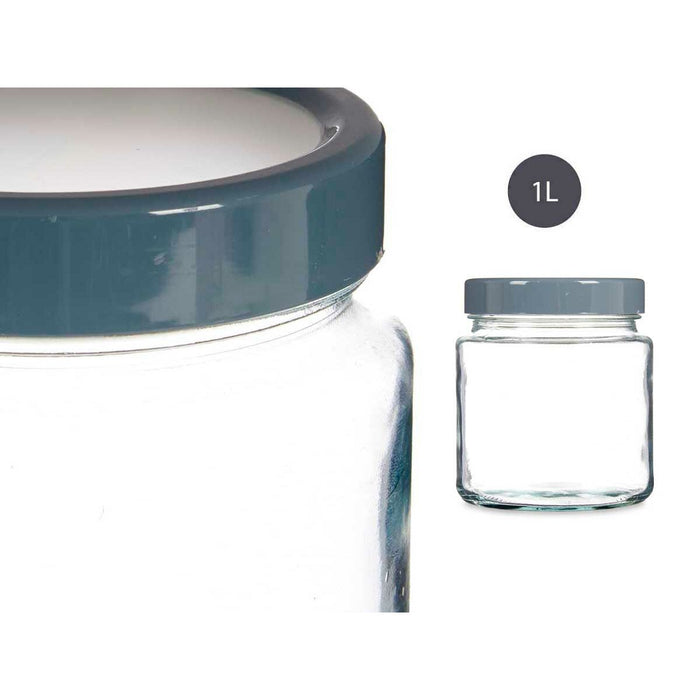 Staniu Gri Transparent Sticlă (11,5 x 13,2 x 11,5 cm) (1000 ml)