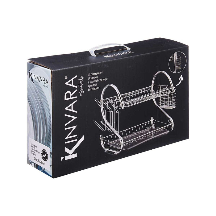 Scurgător de Vase pentru Chiuvetă Alb 45,5 x 24,5 x 37,5 cm