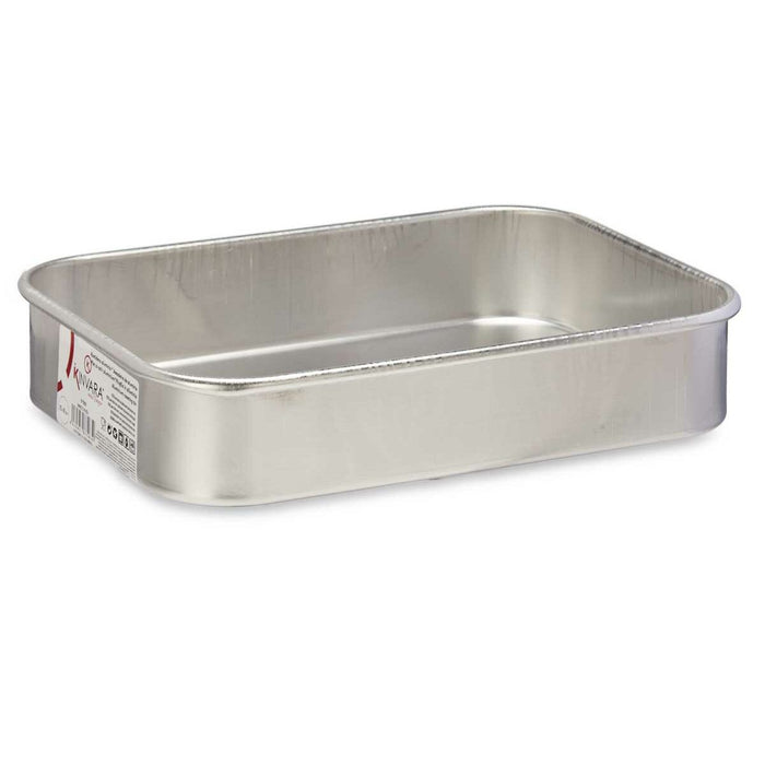 Oală pentru gratinat Argintiu Aluminiu (18 x 5 x 25 cm)