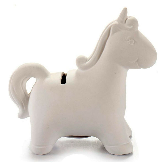 Pușculiță Unicorn Alb Ceramică