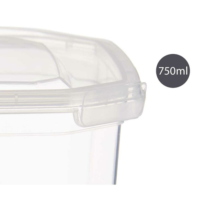 Cutie pentru Prânz 12,8 x 7,5 x 13,5 cm Transparent 750 ml polipropilenă