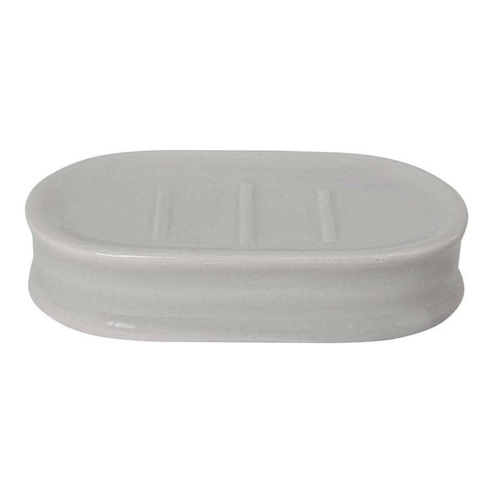 Set de Baie 89457 Unde Ceramică Gri Metal (3 pcs)
