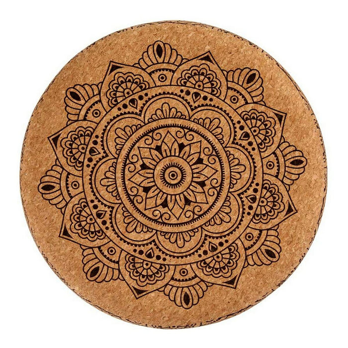 Puff Mandala Maro MDF Plută (34 x 39 x 34 cm)