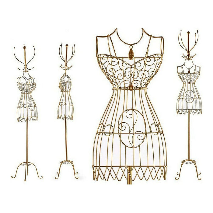 Stojan na klobouky Manechin Metal Aur (42 x 171 x 42 cm)