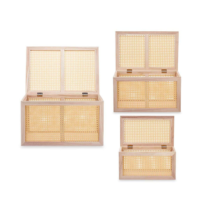 Set de Cufere Lemn de paulownia 3 Piese