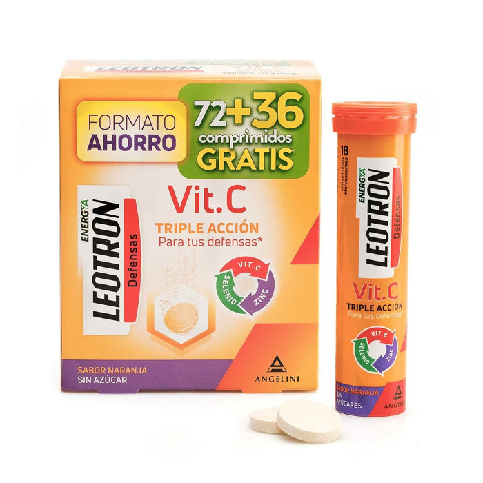 Supliment Alimentar Leotron Vitamina C 108 Unități Portocaliu