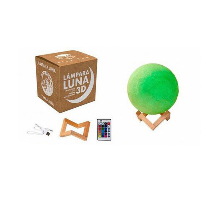 Lampă de masă Roymart 3D Lună Multicolor Ø 15 cm