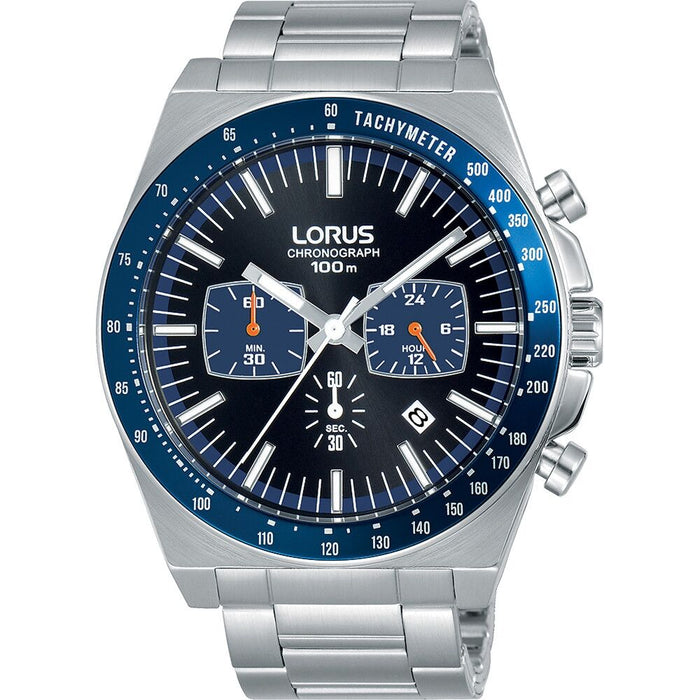 Ceas Bărbați Lorus SPORTS Negru Argintiu (Ø 44 mm)