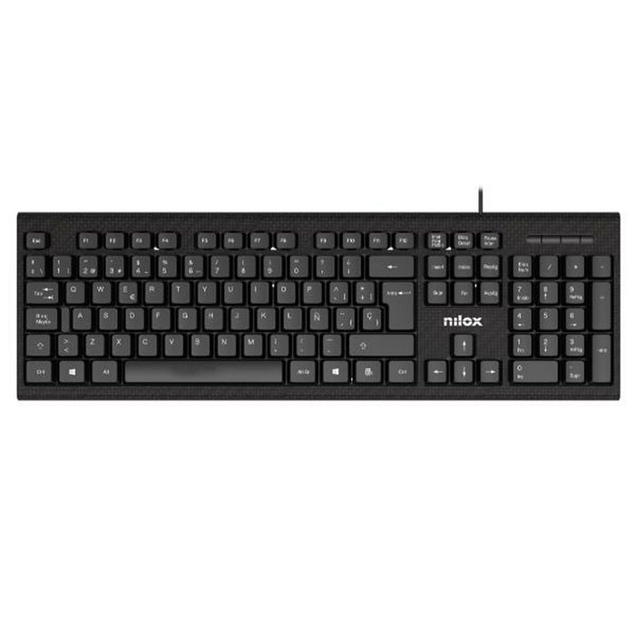 Tastatură Nilox NXKBE000011 Negru Qwerty Spaniolă