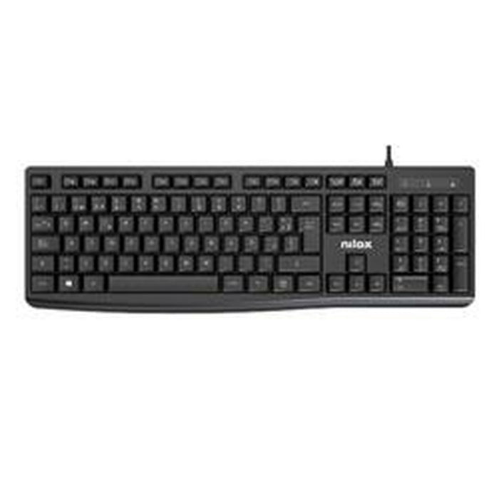 Tastatură Nilox NXKBE000013 Negru Qwerty Spaniolă