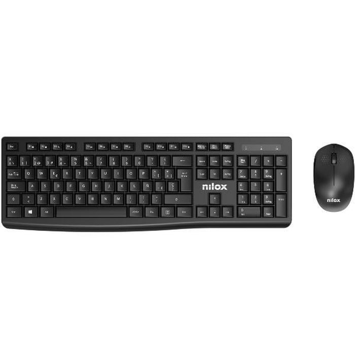 Tastatură și Mouse Fără Fir Nilox NXKMWE012 Qwerty Spaniolă