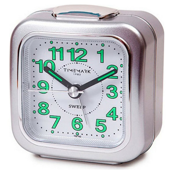 Ceas-Deșteptător Analogic Timemark Argintiu (7.5 x 8 x 4.5 cm)
