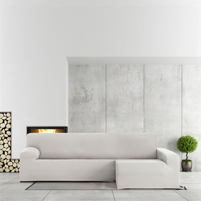 Husă de șezlong cu braț lung drept Eysa BRONX Alb 170 x 110 x 310 cm