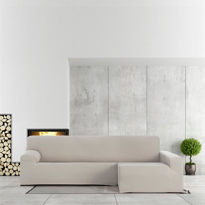 Husă de șezlong cu braț lung drept Eysa BRONX Bej 170 x 110 x 310 cm
