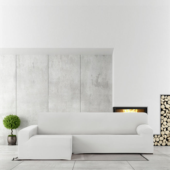 Husă de șezlong cu braț lung stâng Eysa BRONX Alb 170 x 110 x 310 cm