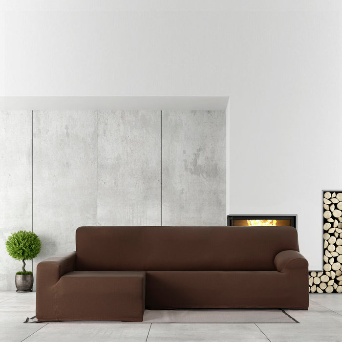Husă de șezlong cu braț lung stâng Eysa BRONX Maro 170 x 110 x 310 cm