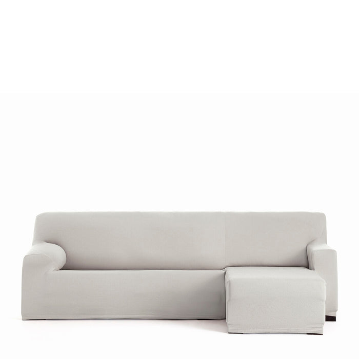 Husă de șezlong cu braț scurt drept Eysa BRONX Alb 110 x 110 x 310 cm